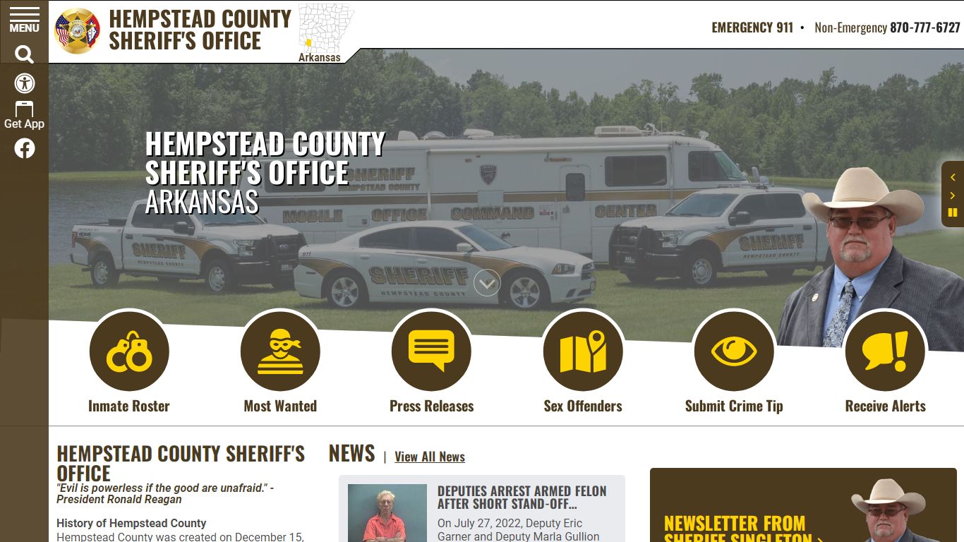 Inmate Roster - Hempstead County Sheriff