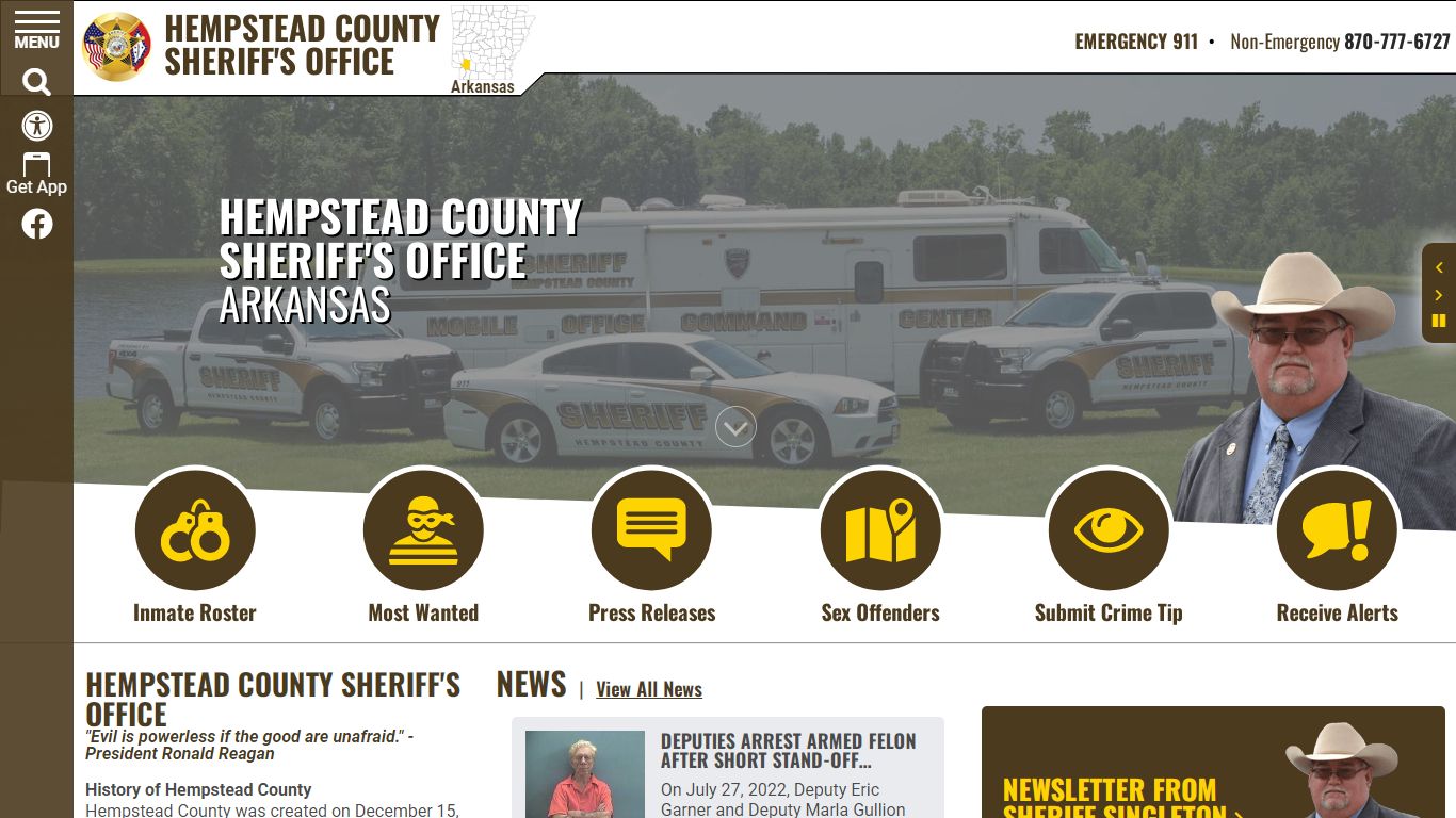 Inmate Roster - Released Inmates - Hempstead County Sheriff